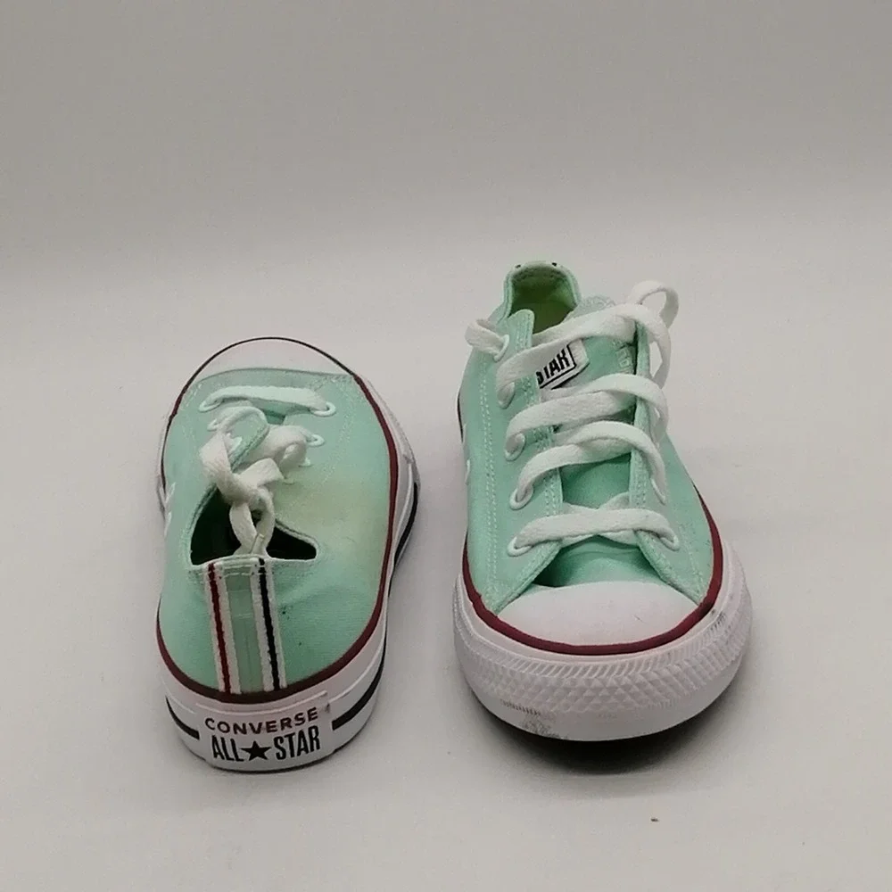 Converse All Star Shoes Girls Lace Up Sneaker Cushioned Insole Green 4